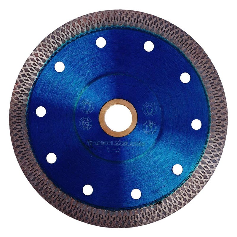 GoYonder 5 Inch Tile Blade, Super Thin Diamond Saw Blade for Cutting Porcelain Tiles, Granite Marble Ceramics (5"-Blue) - Image 1